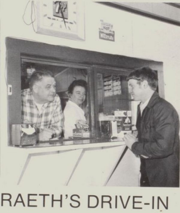 Raeths Drive-In - 1970 Shelby High School Yearbook (newer photo)